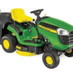 John Deere X116R mit Fangkorb – Rasentraktor Aufsitzmäher