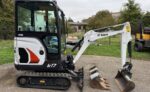 Minibagger BOBCAT E17 + 3 Schaufeln GEITH – 1,71T – 2021 (Baustellenbagger, nicht für Personentransport bestimmt)